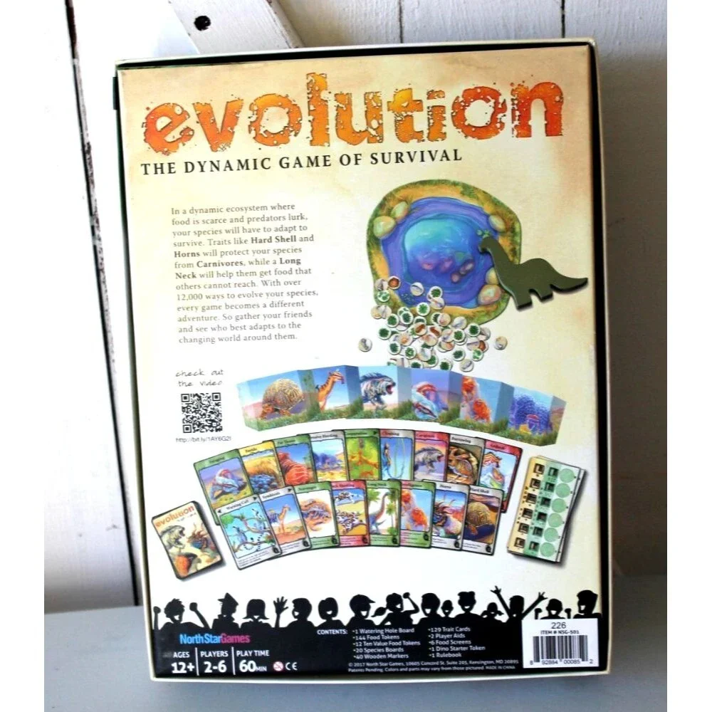 Board Games Evolution (2017 Edition) Dynamic Game of Survival 12+